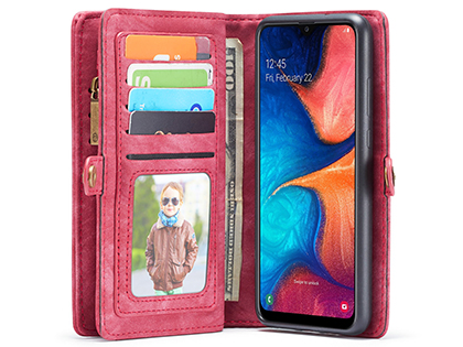 CaseMe 2-in-1 Synthetic Leather Wallet Case for Samsung Galaxy A30 - Pink/Blush