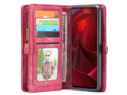 CaseMe 2-in-1 Synthetic Leather Wallet Case for Samsung Galaxy A51 - Pink/Blush