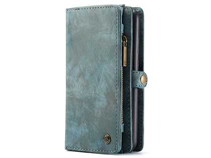 CaseMe 2-in-1 Synthetic Leather Wallet Case for Samsung Galaxy A51 - Teal/Ash CaseMe 2-in-1 Synthetic Leather Wallet Case for Samsung Galaxy A51 - Teal/Ash