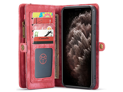 CaseMe 2-in-1 Synthetic Leather Wallet Case for iPhone 11 Pro - Pink/Blush