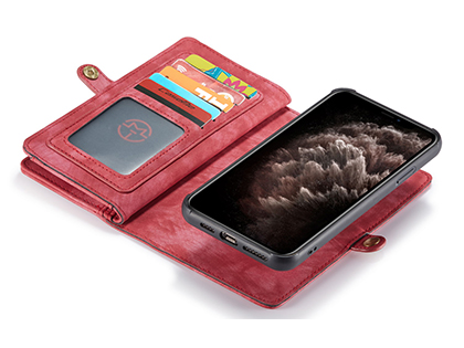 CaseMe 2-in-1 Synthetic Leather Wallet Case for iPhone 11 Pro - Pink/Blush