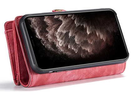 CaseMe 2-in-1 Synthetic Leather Wallet Case for iPhone 11 - Pink/Blush