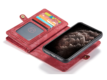 CaseMe 2-in-1 Synthetic Leather Wallet Case for iPhone 11 - Pink/Blush