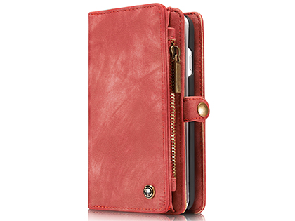 CaseMe 2-in-1 Synthetic Leather Wallet Case for iPhone 8/7 - Pink/Blush Leather Wallet Case