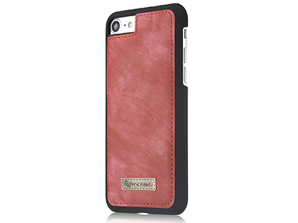 CaseMe 2-in-1 Synthetic Leather Wallet Case for iPhone SE 2 / SE 3 - Pink/Blush
