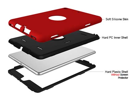 Impact Case for iPad Mini 5 (2019) - Red/Black