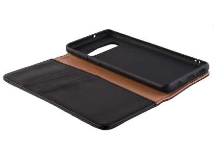 Premium Leather Wallet Case for Samsung Galaxy S10 5G - Black