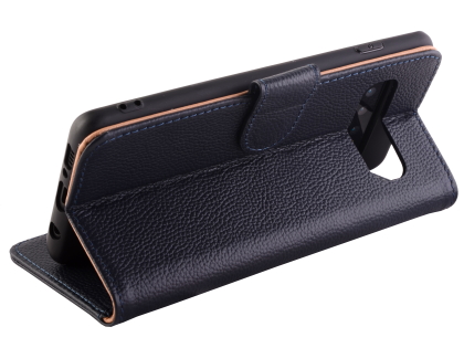Premium Leather Wallet Case for Samsung Galaxy S10 5G - Midnight Blue