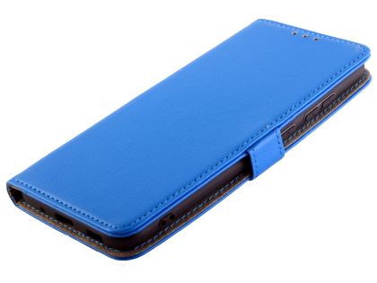 Synthetic Leather Wallet Case with Stand for Samsung Galaxy A11 - Blue