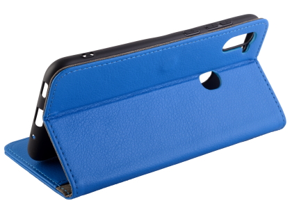 Synthetic Leather Wallet Case with Stand for Samsung Galaxy A11 - Blue