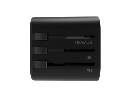 WiWU Universal Overseas Travel Adapter - Black