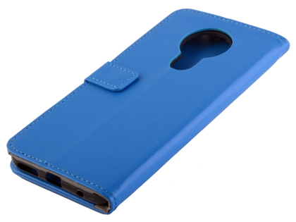 Synthetic Leather Wallet Case with Stand for Nokia 5.3 - Blue Leather Wallet Case