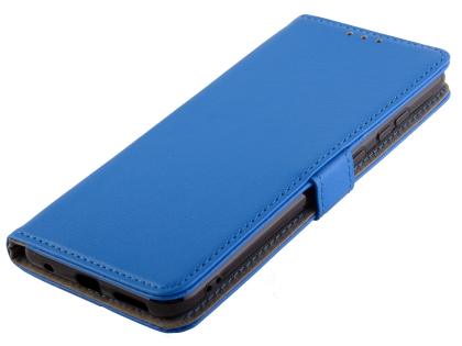 Synthetic Leather Wallet Case with Stand for Nokia 5.3 - Blue