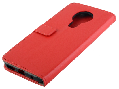 Synthetic Leather Wallet Case with Stand for Nokia 5.3 - Red Leather Wallet Case