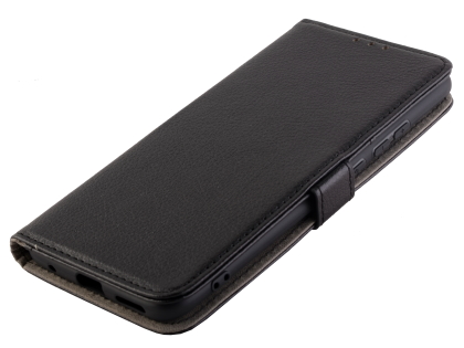 Synthetic Leather Wallet Case with Stand for vivo S1 Pro - Black
