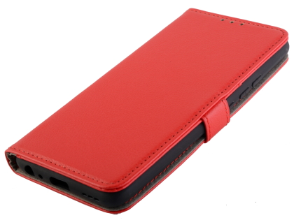 Synthetic Leather Wallet Case with Stand for vivo Y30 - Red