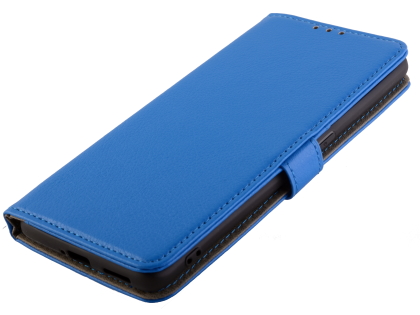Synthetic Leather Wallet Case with Stand for OPPO Find X2 Pro - Blue