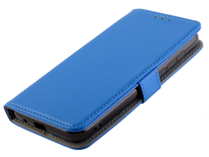 Synthetic Leather Wallet Case with Stand for Nokia 1.3 - Blue