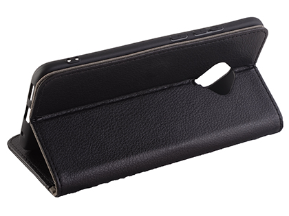 Synthetic Leather Wallet Case with Stand for vivo S1 Pro - Black