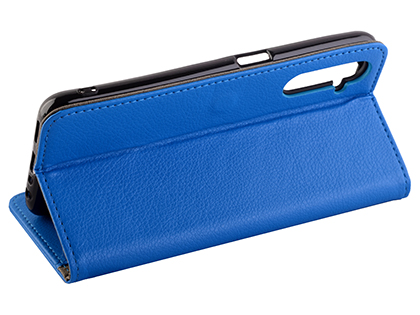 Synthetic Leather Wallet Case with Stand for OPPO RealMe 6 - Blue