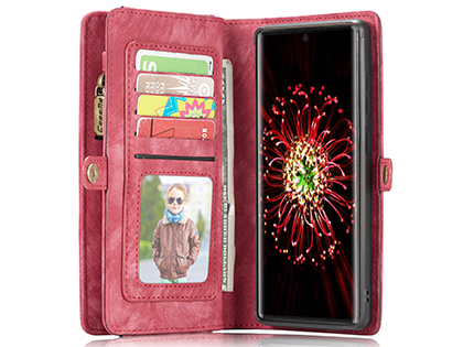 CaseMe 2-in-1 Synthetic Leather Wallet Case for Samsung Galaxy Note20 Ultra - Pink/Blush