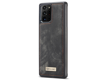 CaseMe 2-in-1 Synthetic Leather Wallet Case for Samsung Galaxy Note20 Ultra - Khaki/Grey