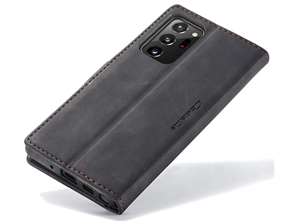 CaseMe Slim Synthetic Leather Wallet Case with Stand for Samsung Galaxy Note20 Ultra - Charcoal