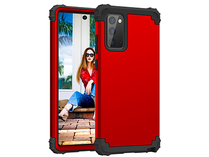 Defender Case for the Samsung Galaxy Note20 - Red Impact Case