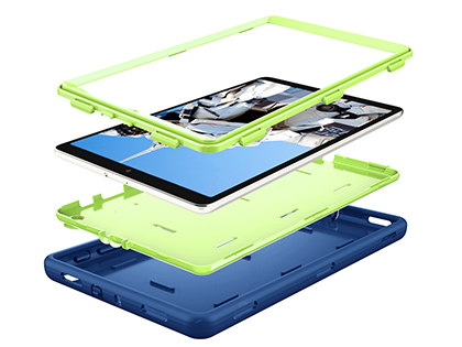 Impact Case for the Samsung Galaxy Tab A 10.1 (2019) - Navy/Lime