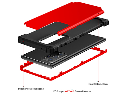 Defender Case for the Samsung Galaxy Note20 - Red