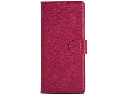 Premium Leather Wallet Case for Samsung Galaxy Note20 - Pink