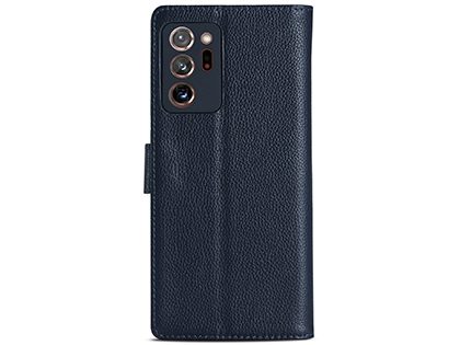 Premium Leather Wallet Case for Samsung Galaxy Note20 - Midnight Blue Leather Wallet Case