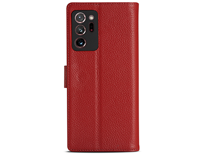Premium Leather Wallet Case for Samsung Galaxy Note20 Ultra - Red Premium Leather Wallet Case for Samsung Galaxy Note20 Ultra - Red