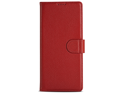 Premium Leather Wallet Case for Samsung Galaxy Note20 Ultra - Red