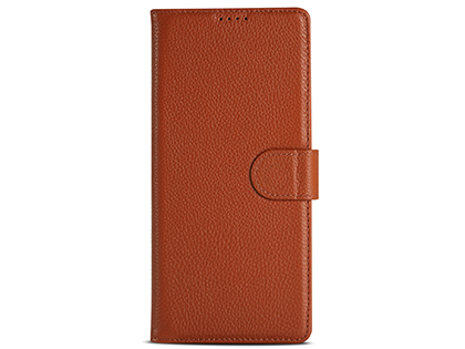 Premium Leather Wallet Case for Samsung Galaxy Note20 Ultra - Caramel