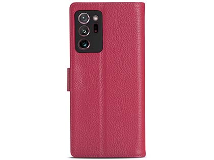 Premium Leather Wallet Case for Samsung Galaxy Note20 Ultra - Pink