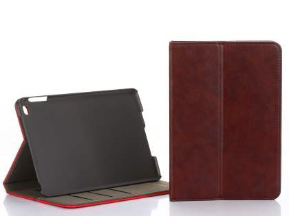Synthetic Leather Case with Stand for iPad Mini (2019) - Burgundy