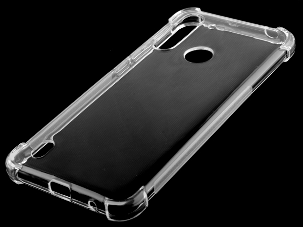 Gel Case with Bumper Edges for Motorola Moto G8 Power Lite - Clear Soft Cover