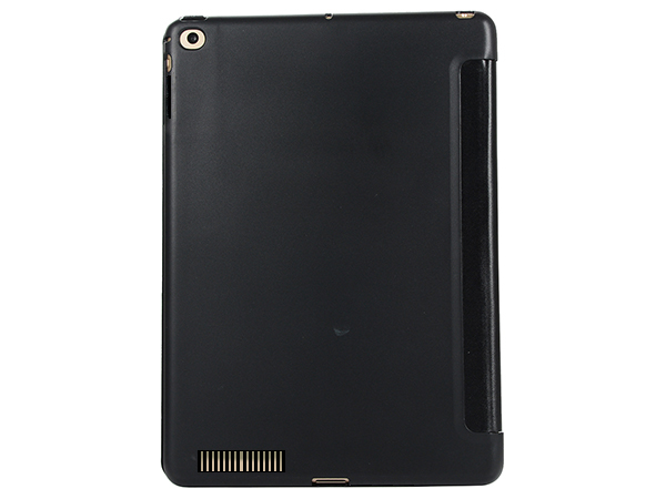 Slim TPU Flip Case with Stand for iPad 2/3/4 - Black