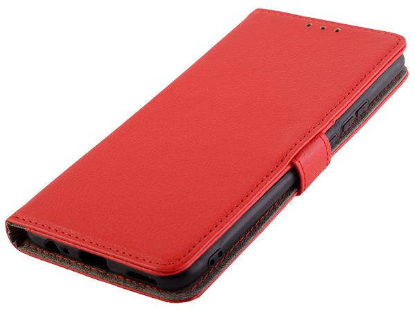 Slim Synthetic Leather Wallet Case with Stand for Huawei Y9 Prime (2019) - Red