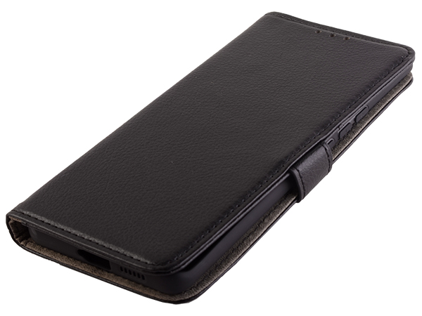Synthetic Leather Wallet Case with Stand for vivo X50 Pro - Black