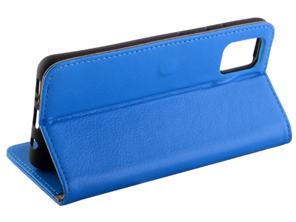 Synthetic Leather Wallet Case with Stand for Samsung Galaxy A51 - Blue