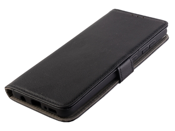 Synthetic Leather Wallet Case with Stand for Samsung Galaxy A51 - Black