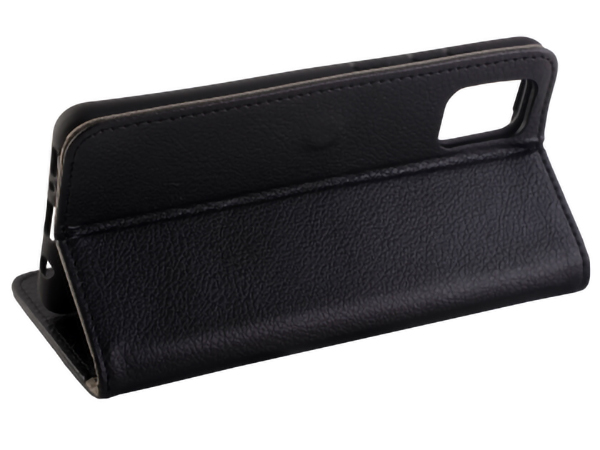 Synthetic Leather Wallet Case with Stand for Samsung Galaxy A51 - Black