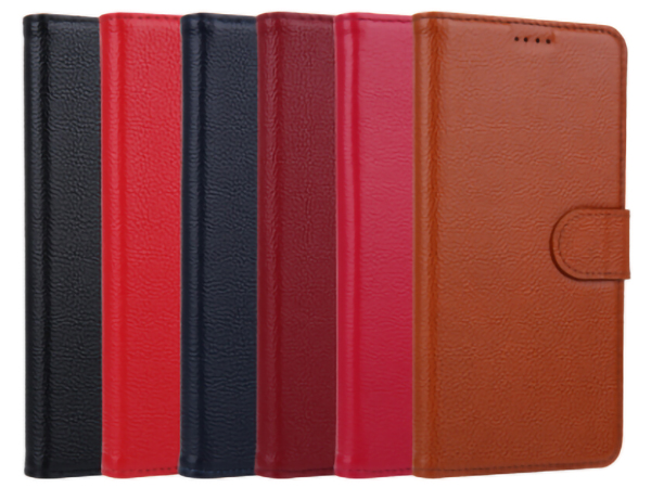 Premium Leather Wallet Case for Google Pixel 4a - Red
