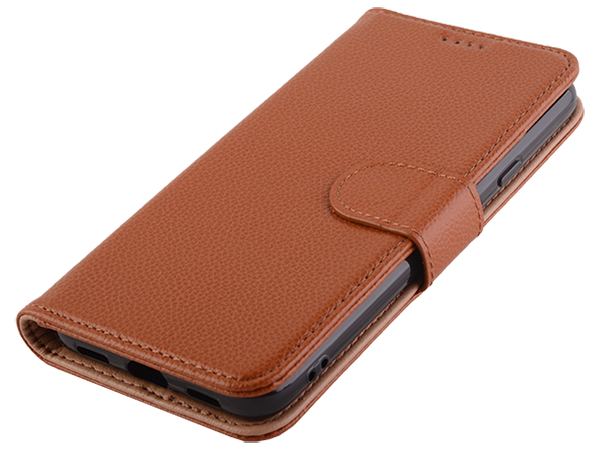 Premium Leather Wallet Case for Google Pixel 4a - Caramel