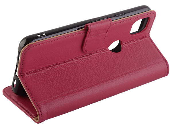 Premium Leather Wallet Case for Google Pixel 4a - Pink