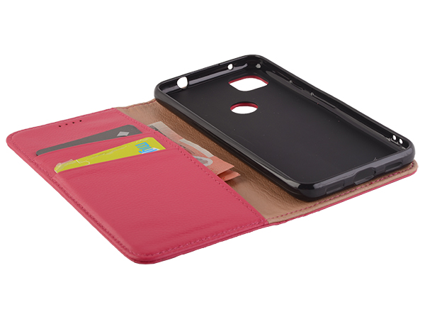 Premium Leather Wallet Case for Google Pixel 4a - Pink