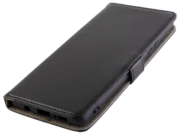 Synthetic Leather Wallet Case with Stand for Samsung Galaxy A71 5G - Black