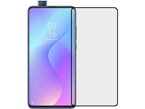Anti Glare Tempered Glass Screen Protector for the Xiaomi Mi 9T - Black Screen Protector